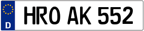 Trailer License Plate